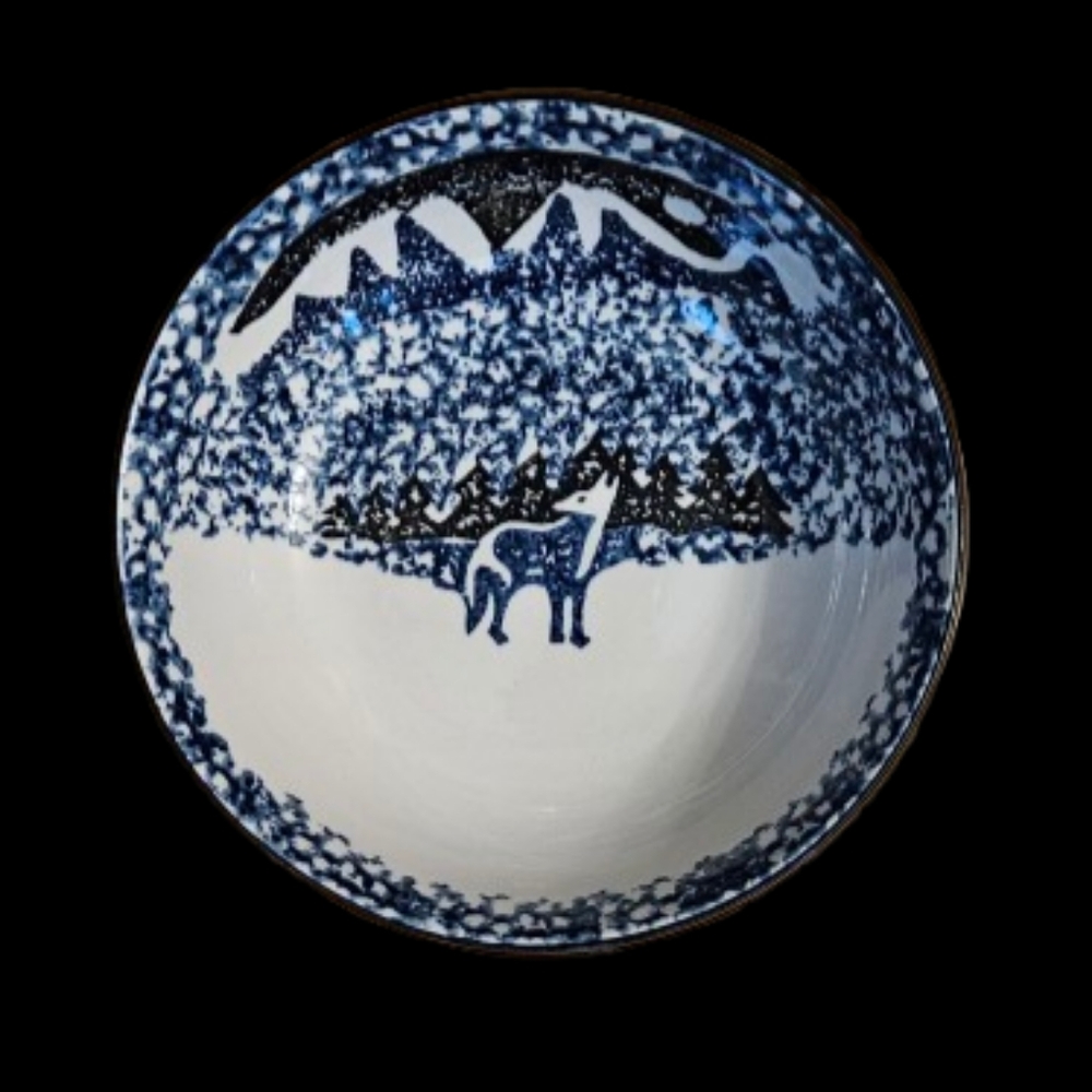 *Wolf by Tienshan Set Of 4 Coupe Cereal Bowls